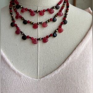 Kendra Scott multi-chain stone necklace